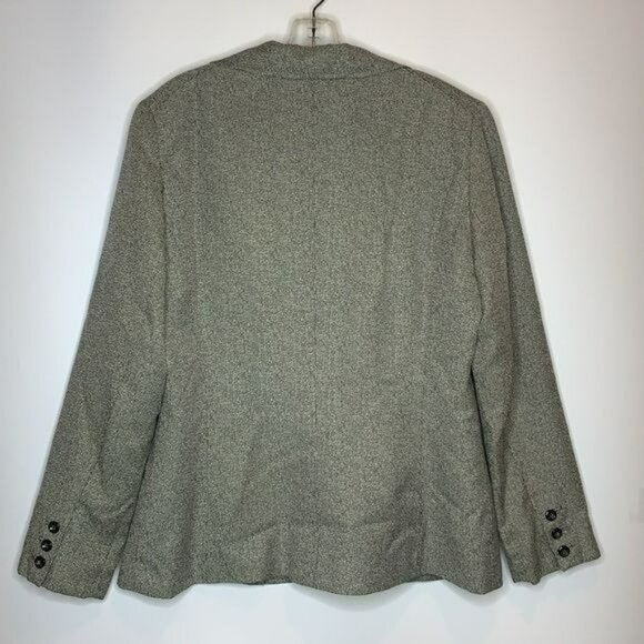 Larry Levine Classics Womens Two Button Suit Jacket Black White 14 PLUS SIZE - Picture 6 of 6